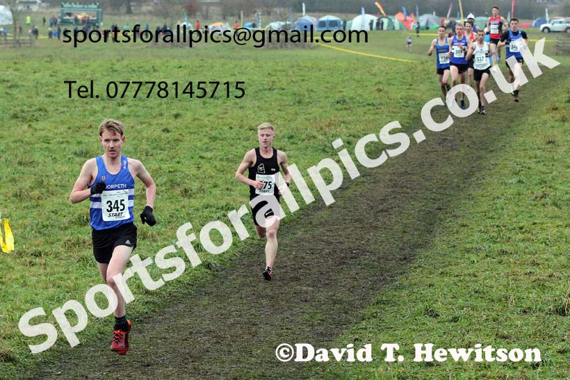 Senior men, 2021 North Eastern Cross Country Championships, Sedgefield. Photo: David T. Hewitson/Sports for All Pics